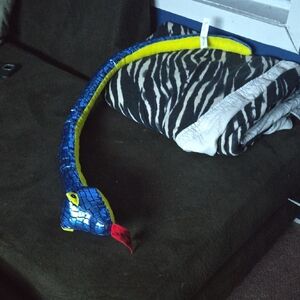 Blue and Yellow Reptile Plush Toy